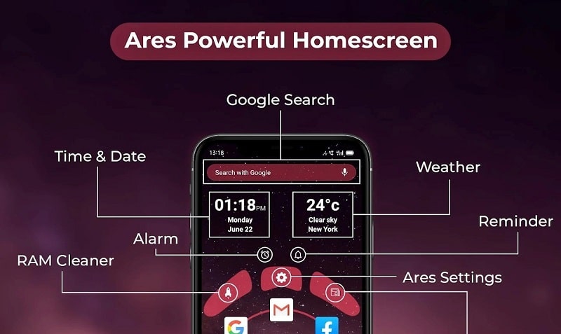 Ares Launcher Prime ภาพหน้าจอ 0