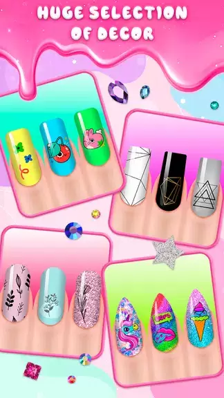 Girls Nail Salon Game:Nail Art Schermafbeelding 1