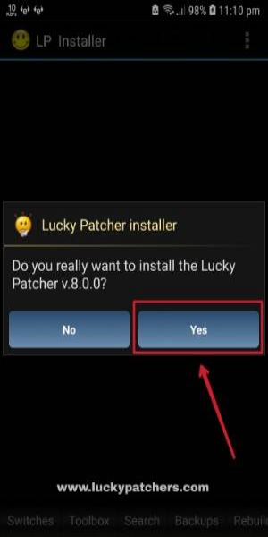 Lucky Patcher Mod ဖန်သားပြင်ဓာတ်ပုံ 0