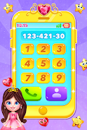 cute princess toy phone game Captura de pantalla 0