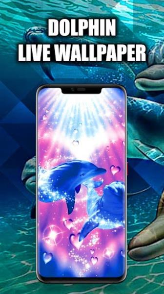 Dolphins Live Wallpaper Tangkapan skrin 2