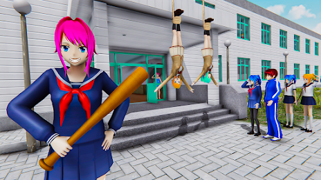 Anime Girl High School Life 3D 스크린샷 3