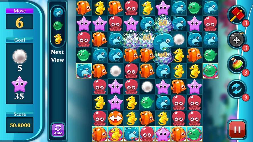 Ocean Match Puzzle 스크린샷 1