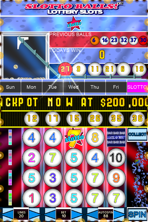 Slotto Balls™ Lottery Fruit Machine Скриншот 1