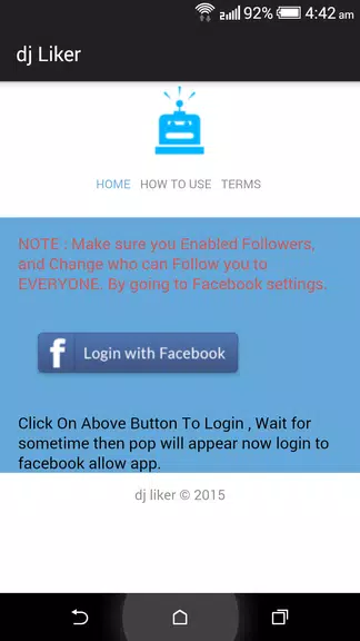 dj liker - free facebook likes Screenshot 0