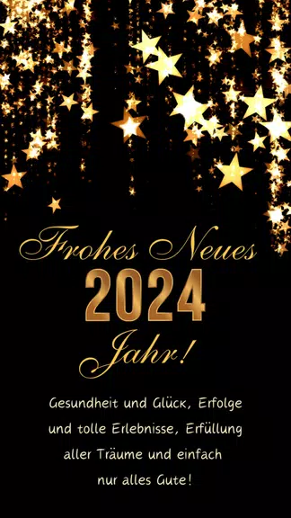 Neujahrswünsche und Grüße 2024 Schermafbeelding 0