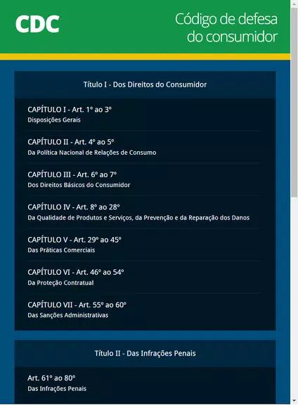 Código de Defesa do Consumidor Ekran Görüntüsü 1