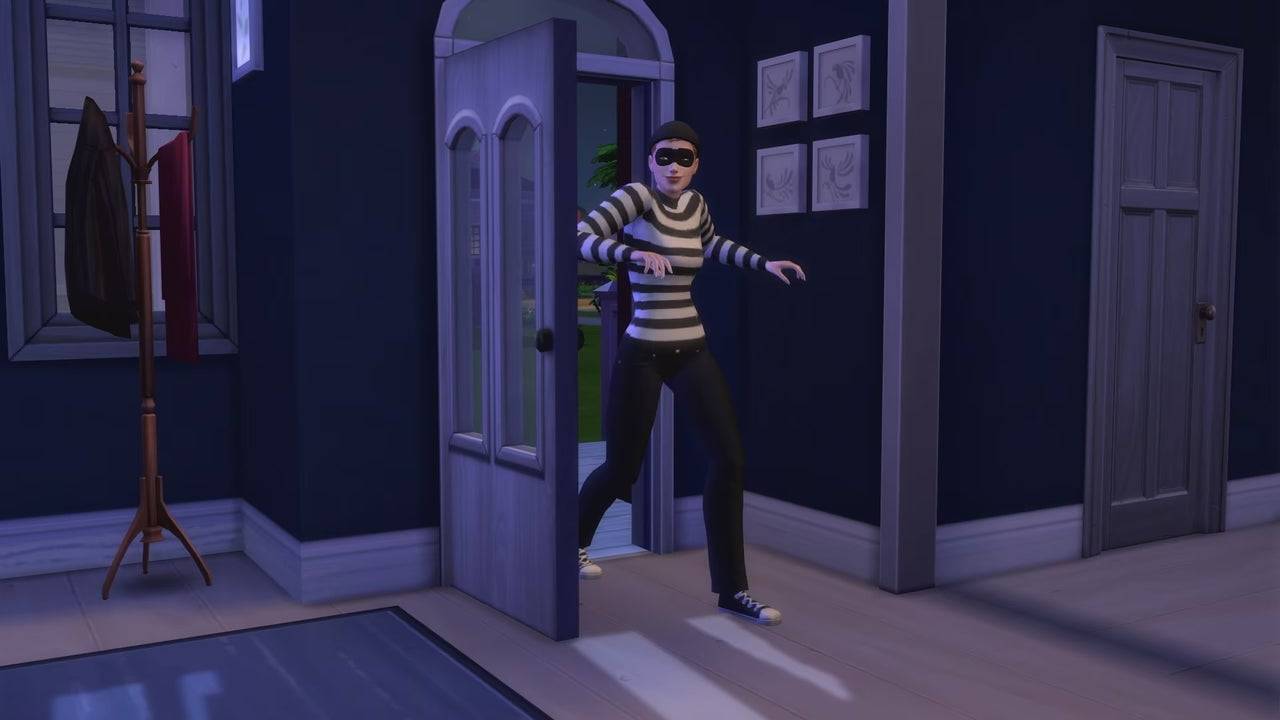 Le cambrioleur est enfin dans le Sims 4, plus de 10 ans après sa sortie. Crédit d'image: EA.