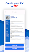 CV Maker & Resume Builder -PDF 스크린샷 0