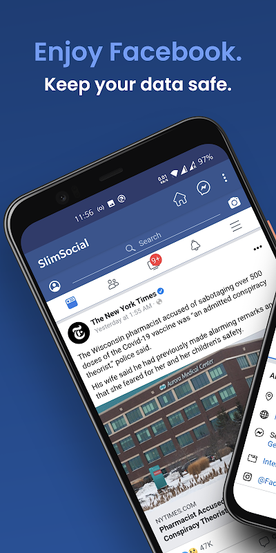 SlimSocial for Facebook Ekran Görüntüsü 1