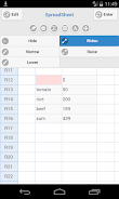 Simple Spreadsheet ภาพหน้าจอ 2