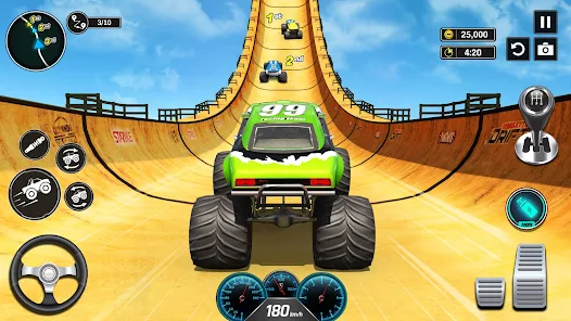 Monster Truck Mega Ramp - Extreme Stunts GT Racing Captura de pantalla 0