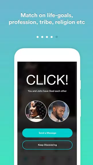 Africlick - African Black Dating & Networking App स्क्रीनशॉट 2