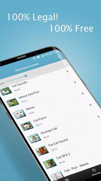 Meowing Cat Sounds Ringtones Captura de tela 2