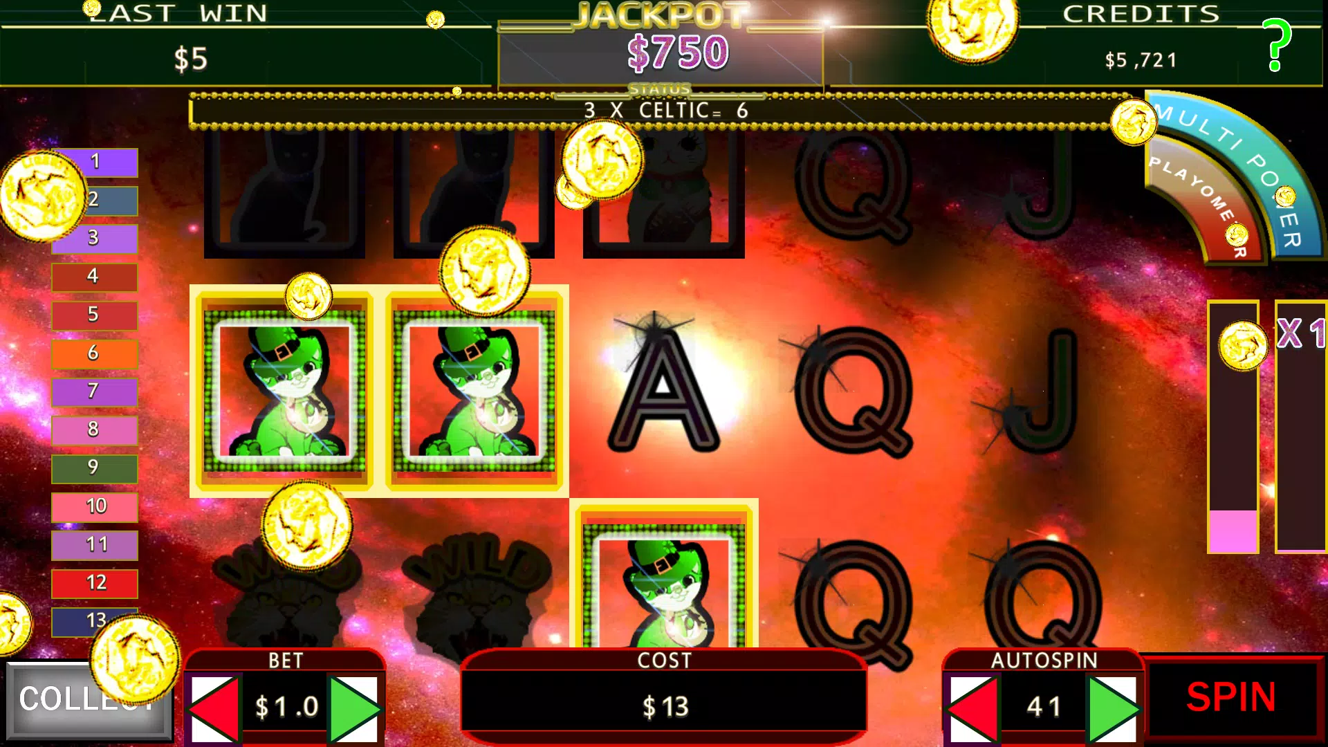 Lucky Beckoning Kitty Fruit Machine Zrzut ekranu 2