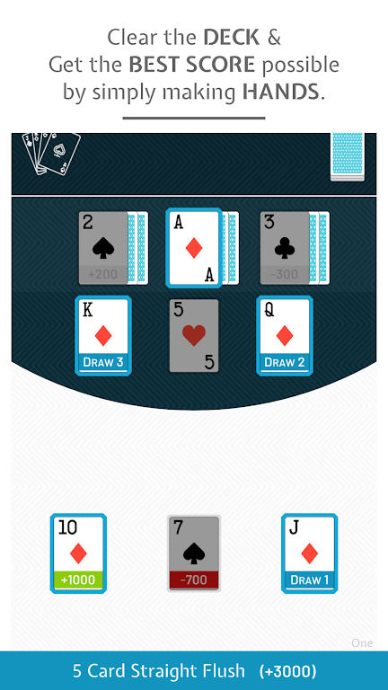 9-Draw: Poker Solitaire Puzzle Ekran Görüntüsü 0