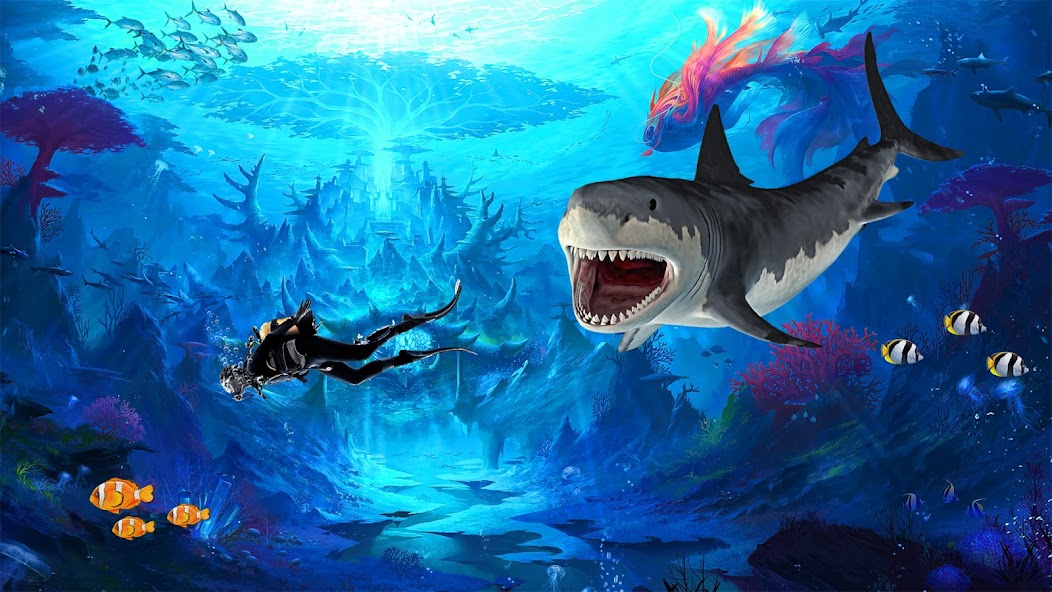 Angry Shark Games: Game 2024 Mod Captura de pantalla 3