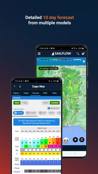 SailFlow: Marine Forecasts ဖန်သားပြင်ဓာတ်ပုံ 2