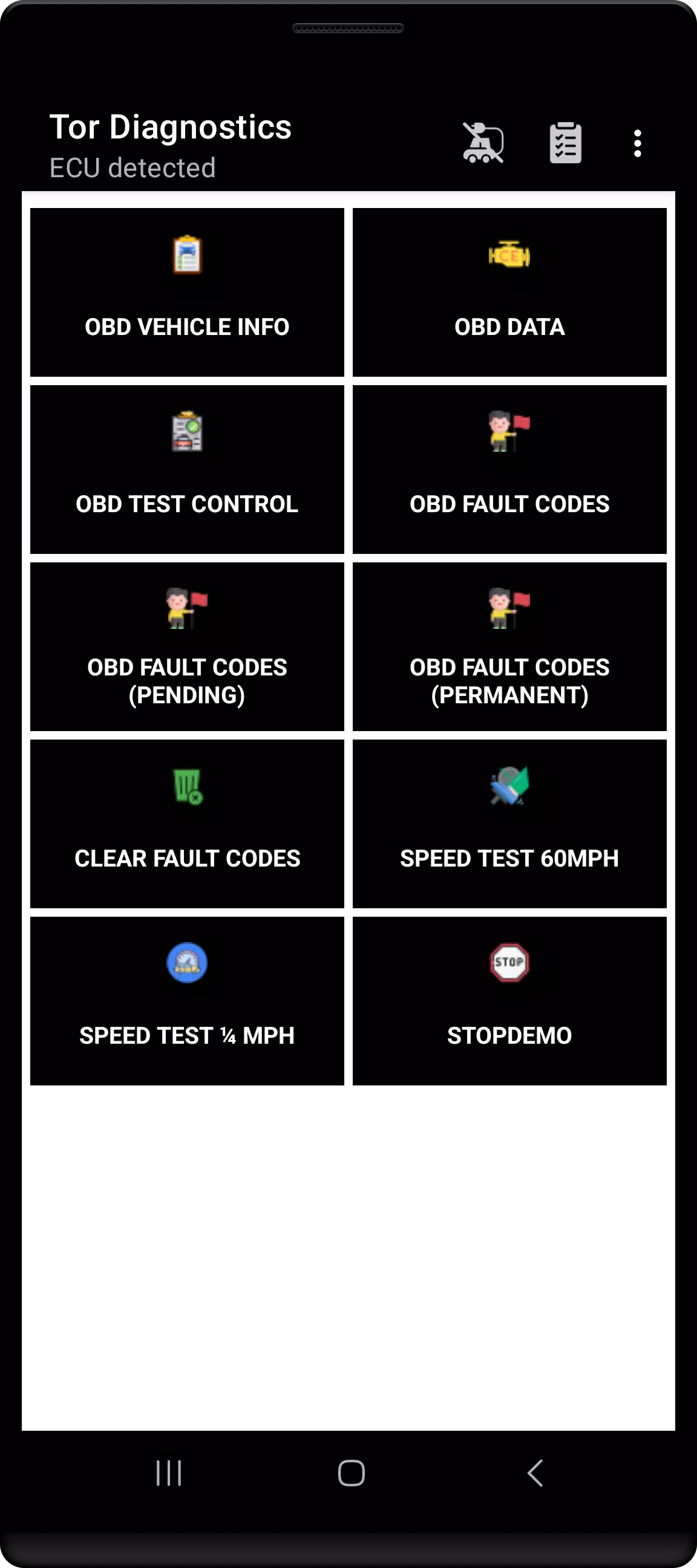 Tor OBD2 Diagnostics ဖန်သားပြင်ဓာတ်ပုံ 1