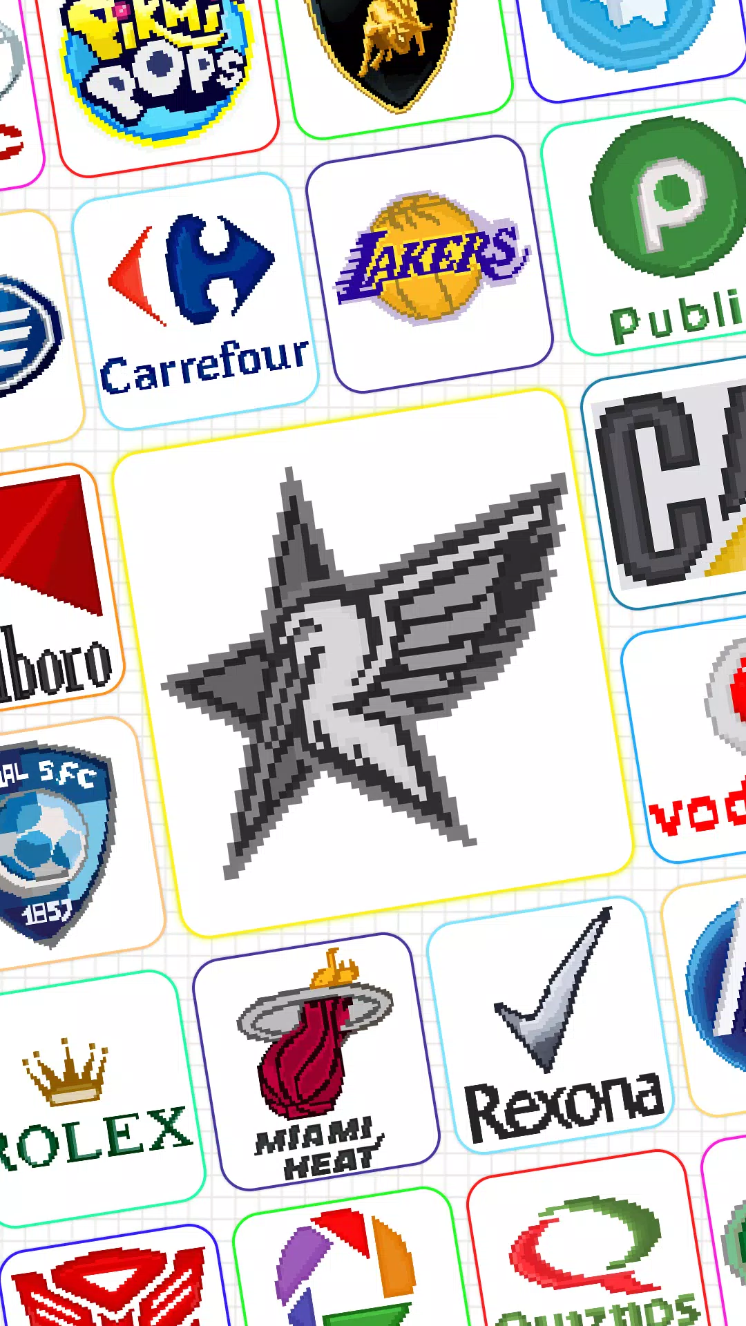 Logo Pixel Art Schermafbeelding 1