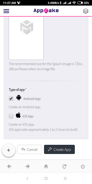 AppMake - Hybrid app maker Capture d'écran 3