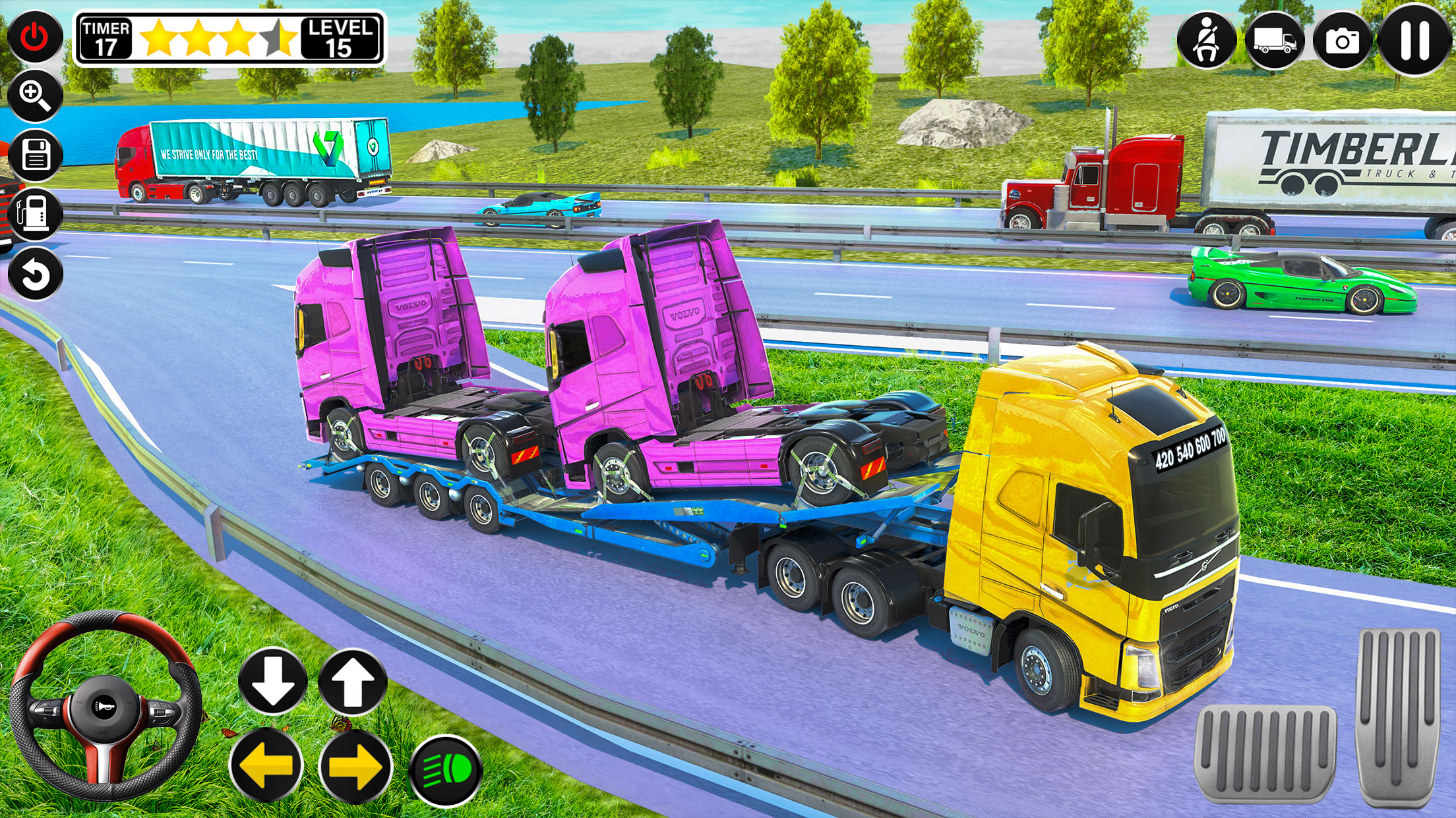 Crazy Truck Driving:Truck Game Tangkapan skrin 1