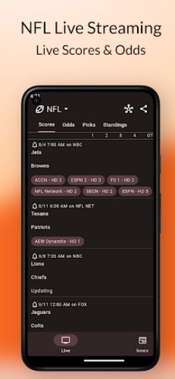 Dofu - NFL Live Streaming স্ক্রিনশট 2