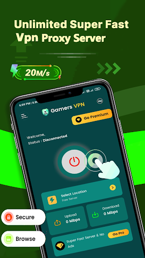 Gamers VPN: Low Ping Gaming應用截圖第2張