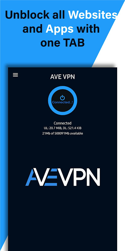 AVE VPN:Low Ping Vpn Tangkapan skrin 1