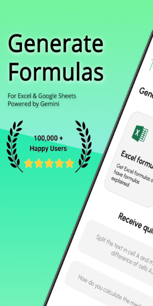 Sheets AI: Formula Generator स्क्रीनशॉट 1