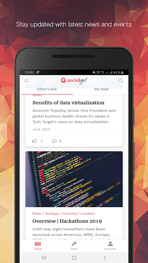 GSocialGo ဖန်သားပြင်ဓာတ်ပုံ 1