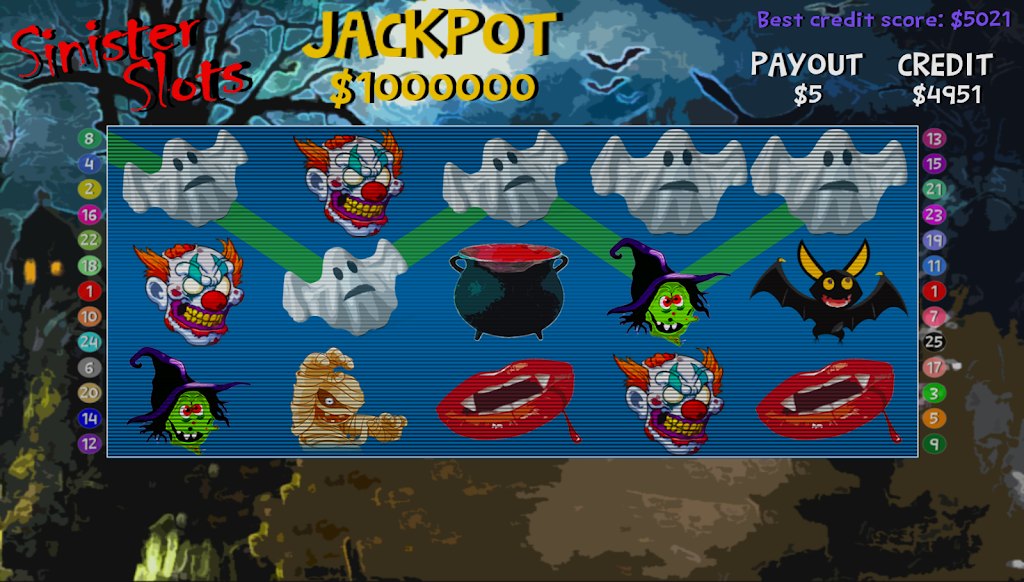 Sinister Slots スクリーンショット 0