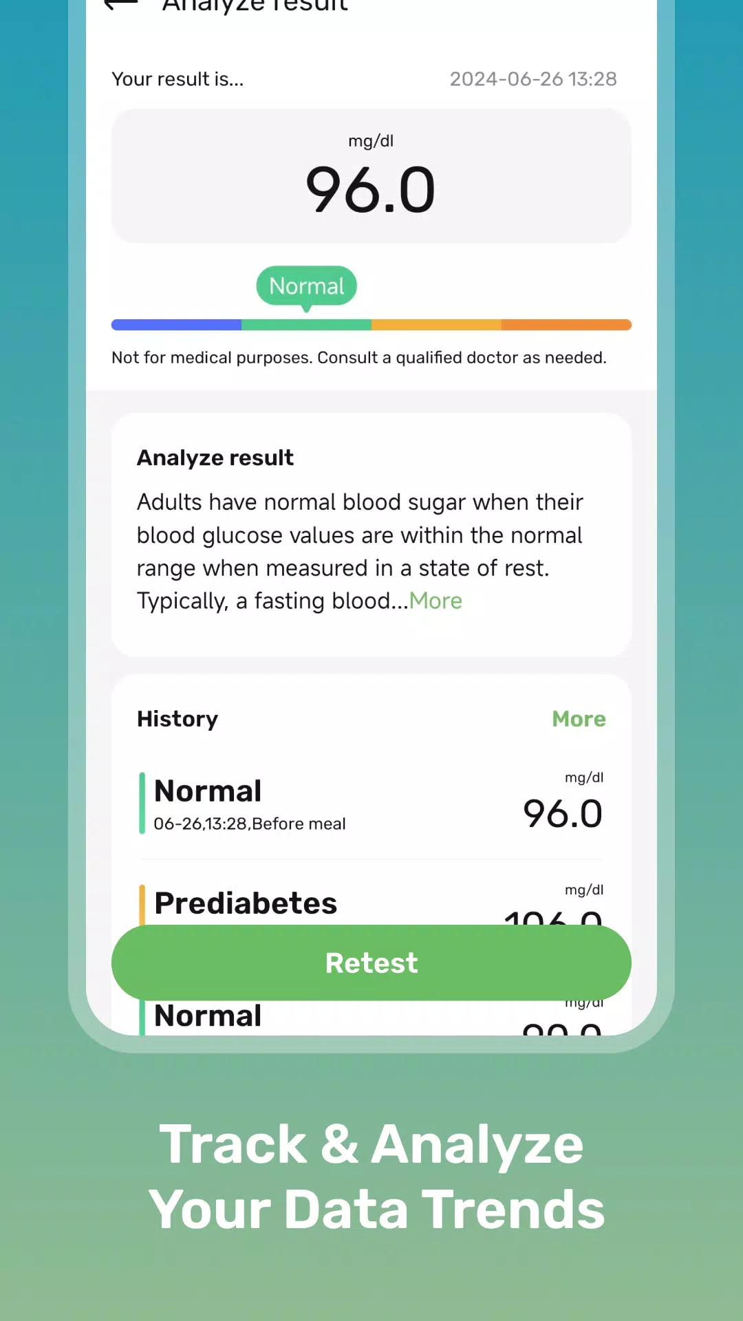 Health Sense: Blood Sugar Hub Captura de tela 3