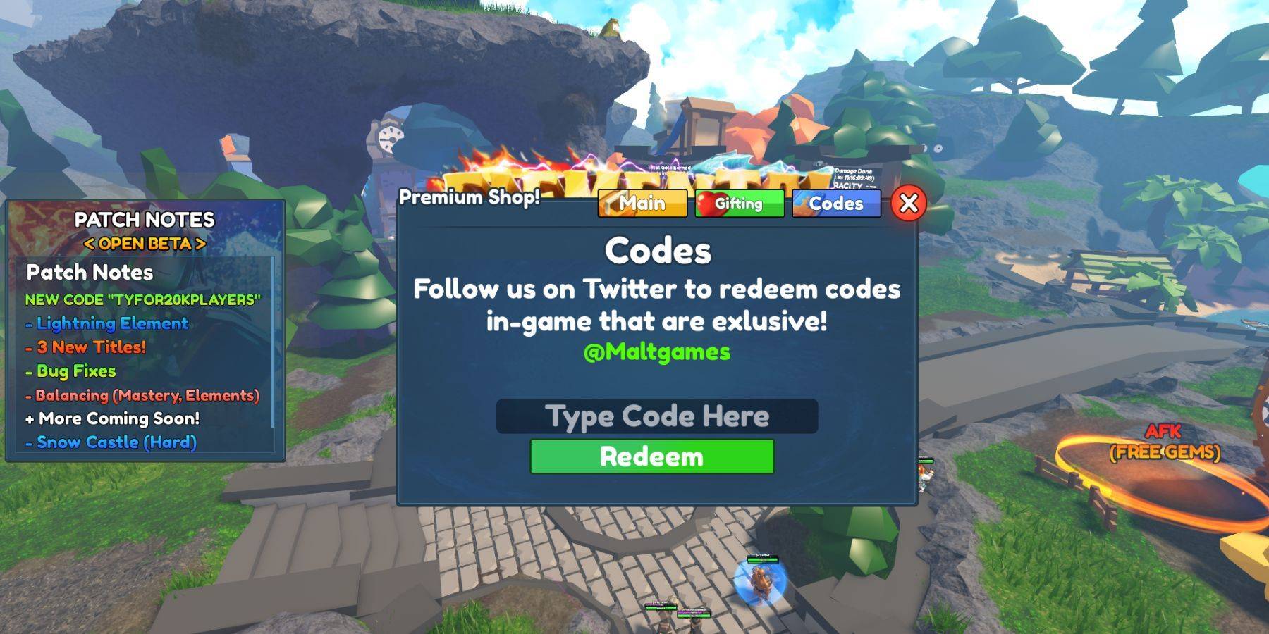 Comment échanger l'image des codes de donjons élémentaires