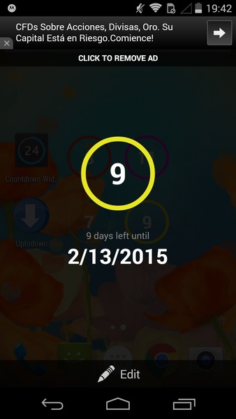 Countdown Widget Tangkapan skrin 1