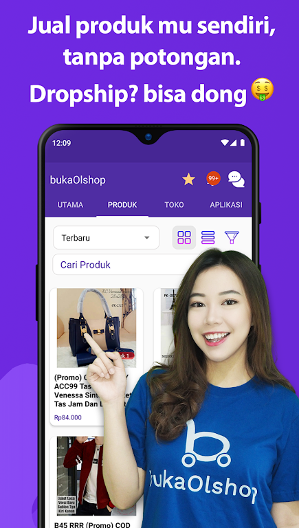 bukaOlshop - Buat App Toko Tangkapan skrin 1