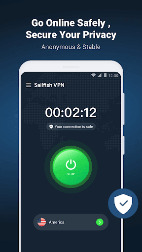 SailfishVPN - Fast, Secure VPN Ảnh chụp màn hình 3