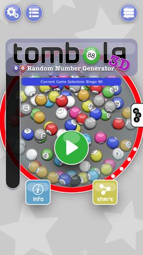 Schermata Tombola 3D - Number Generator 0