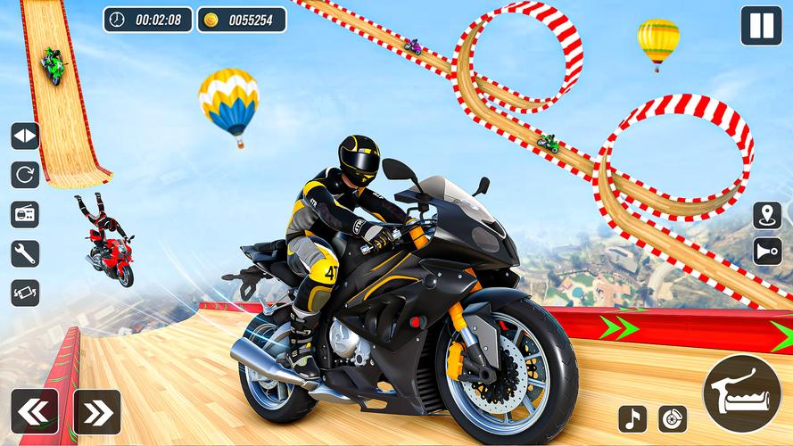 Mega Ramp Stunts Bike Games 3d Captura de pantalla 0