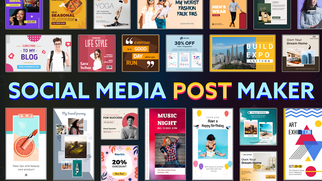Social Media Post Maker Mod Ảnh chụp màn hình 0