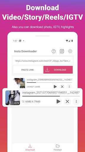 Video Downloader For Insta - IG Stories, Reels スクリーンショット 0