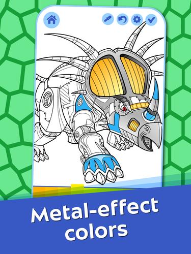 Schermata Dino Robots Coloring for Boys 1