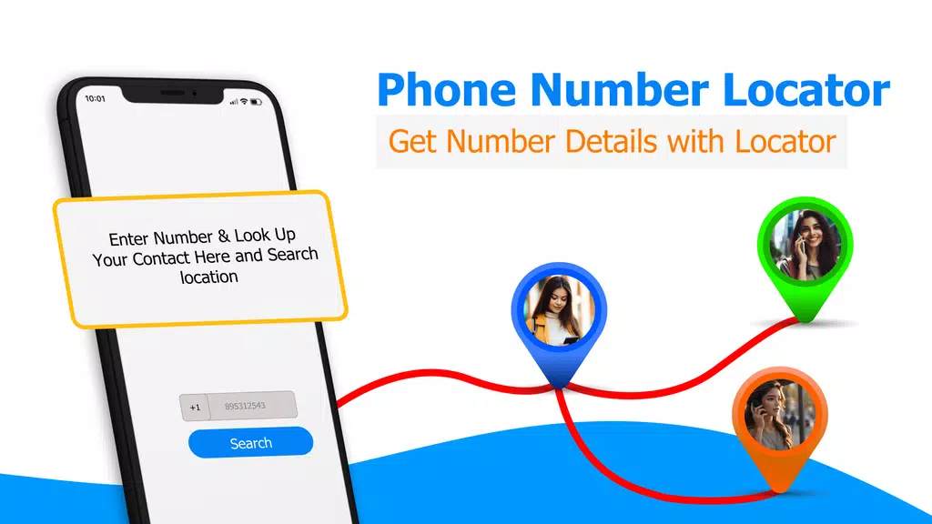 GPS Mobile Number locator App Capture d'écran 1