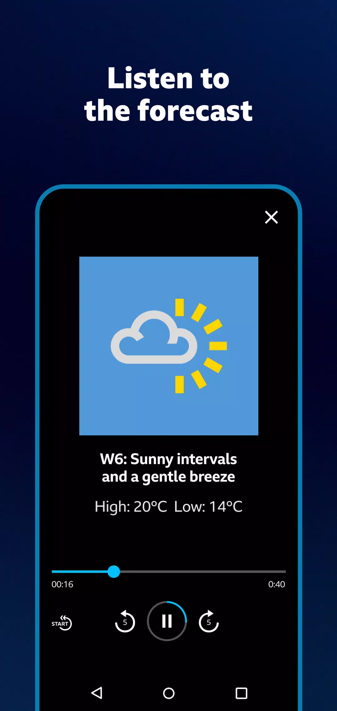BBC Weather應用截圖第2張