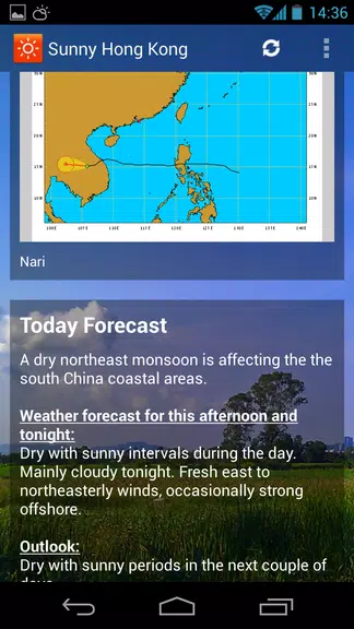 Sunny HK -Weather&Clock Widget স্ক্রিনশট 1