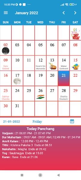 English Calendar Tangkapan skrin 3