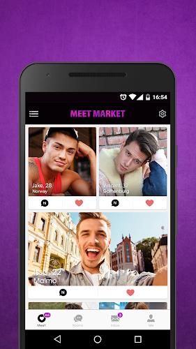 Meet Market: Gay Chat & Dates Ekran Görüntüsü 0