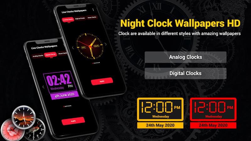 Smart Digital Clock Wallpapers Ảnh chụp màn hình 1