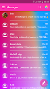 SMS Messages Glass Gradient Schermafbeelding 1