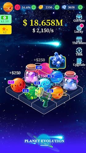 Planet evolution:idle merge ภาพหน้าจอ 0